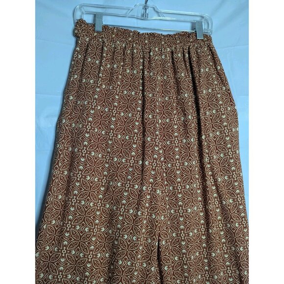 Patrons of Peace Anthropoloie Wide Leg Pants Boho Beachy Resortwear Sz M READ - Picture 5 of 10